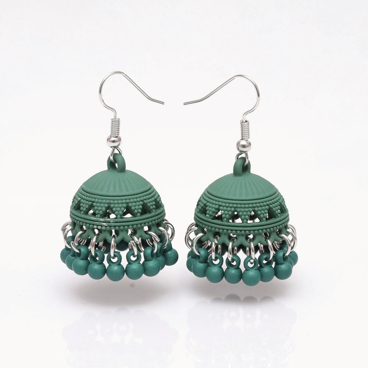 Green Bohemia Drop Jhumki