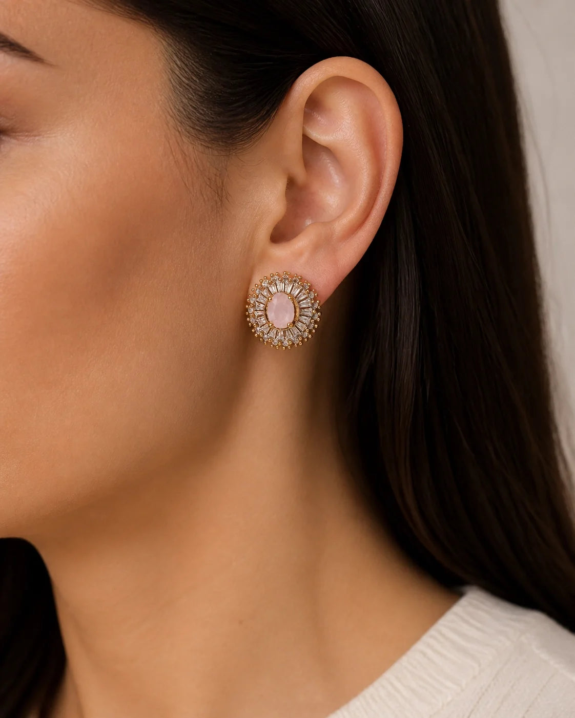 Fancy Tops Earring III - Sky Blue — lifestyle image