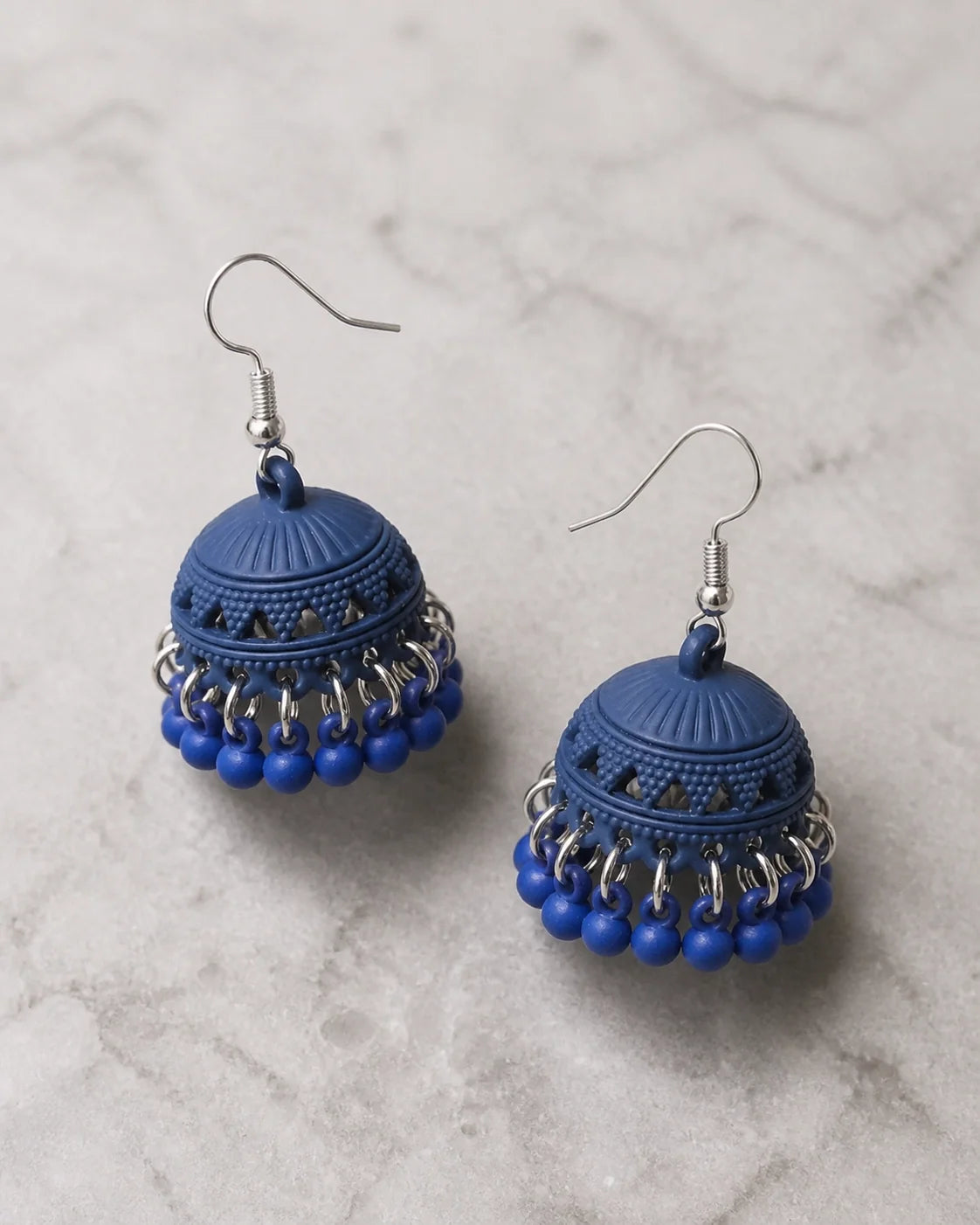 Colorful Jhumki - Navy Blue — product image