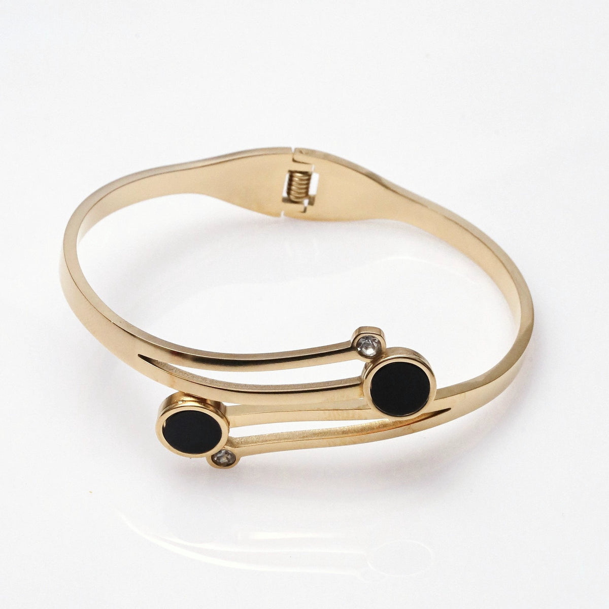 Eternity Noir & Gold Bangle