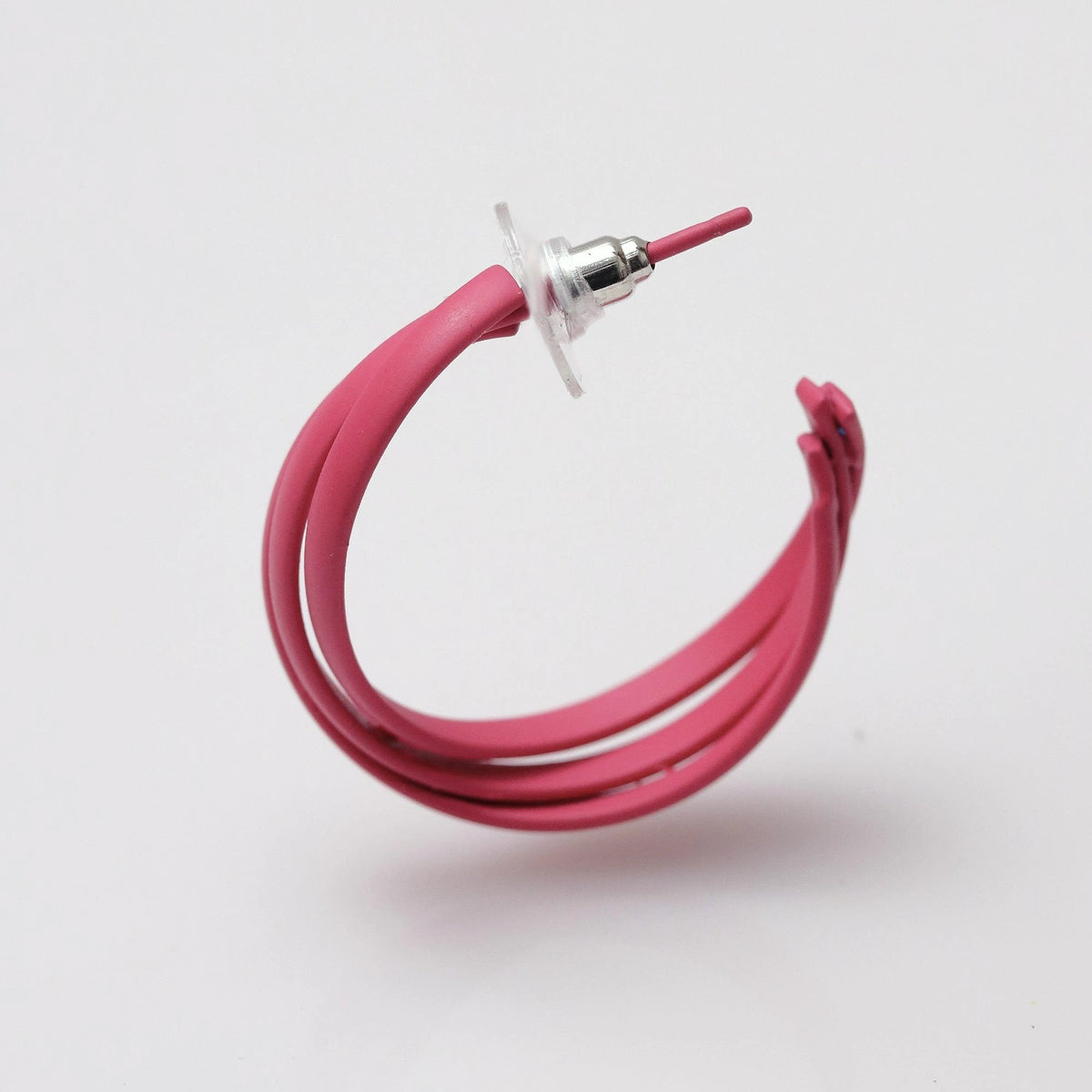 Shocking Pink Orbit Hoops