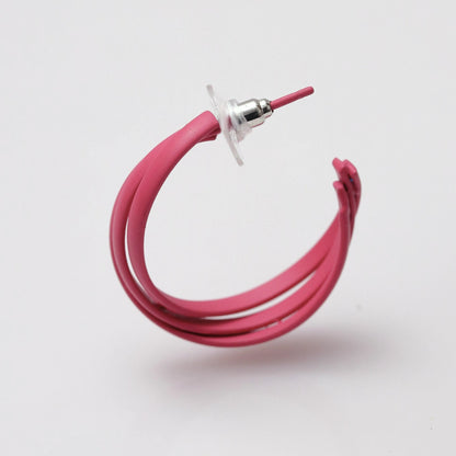 Shocking Pink Orbit Hoops