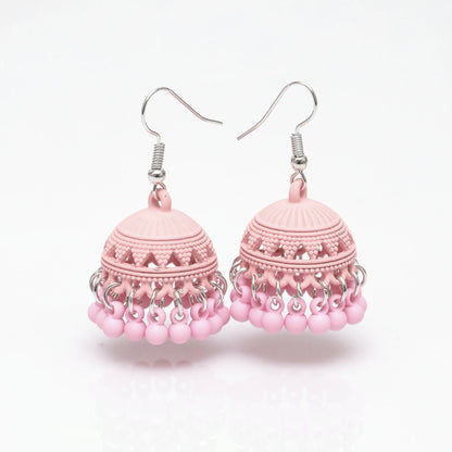 Pink Bohemia Drop Jhumki