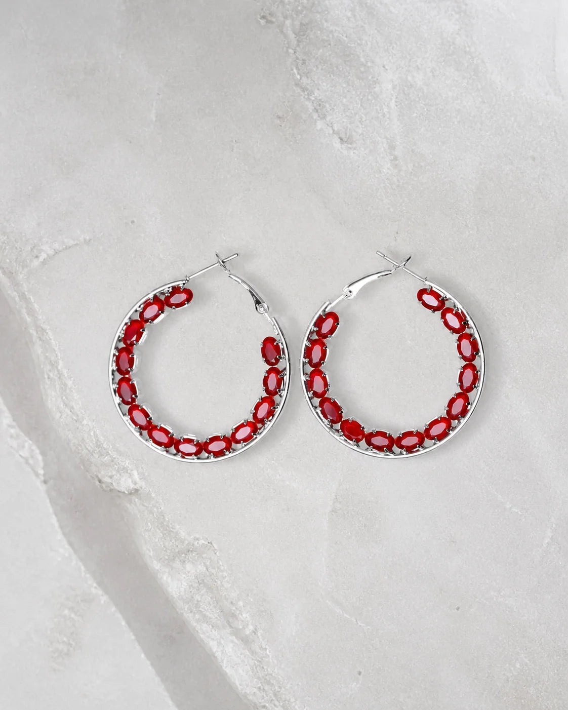 Big Earrings - Red — product image