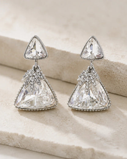 Earring with Studs - Hanging - Silver — product image