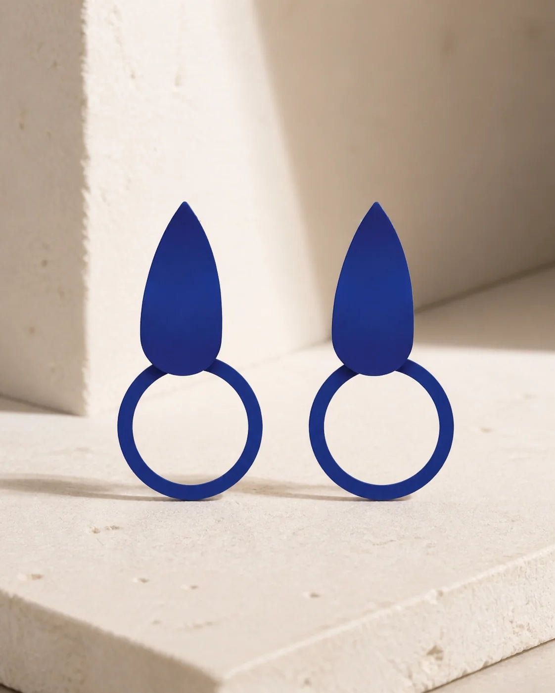 Mirch Style Earrings - Blue - White - Sky — product image