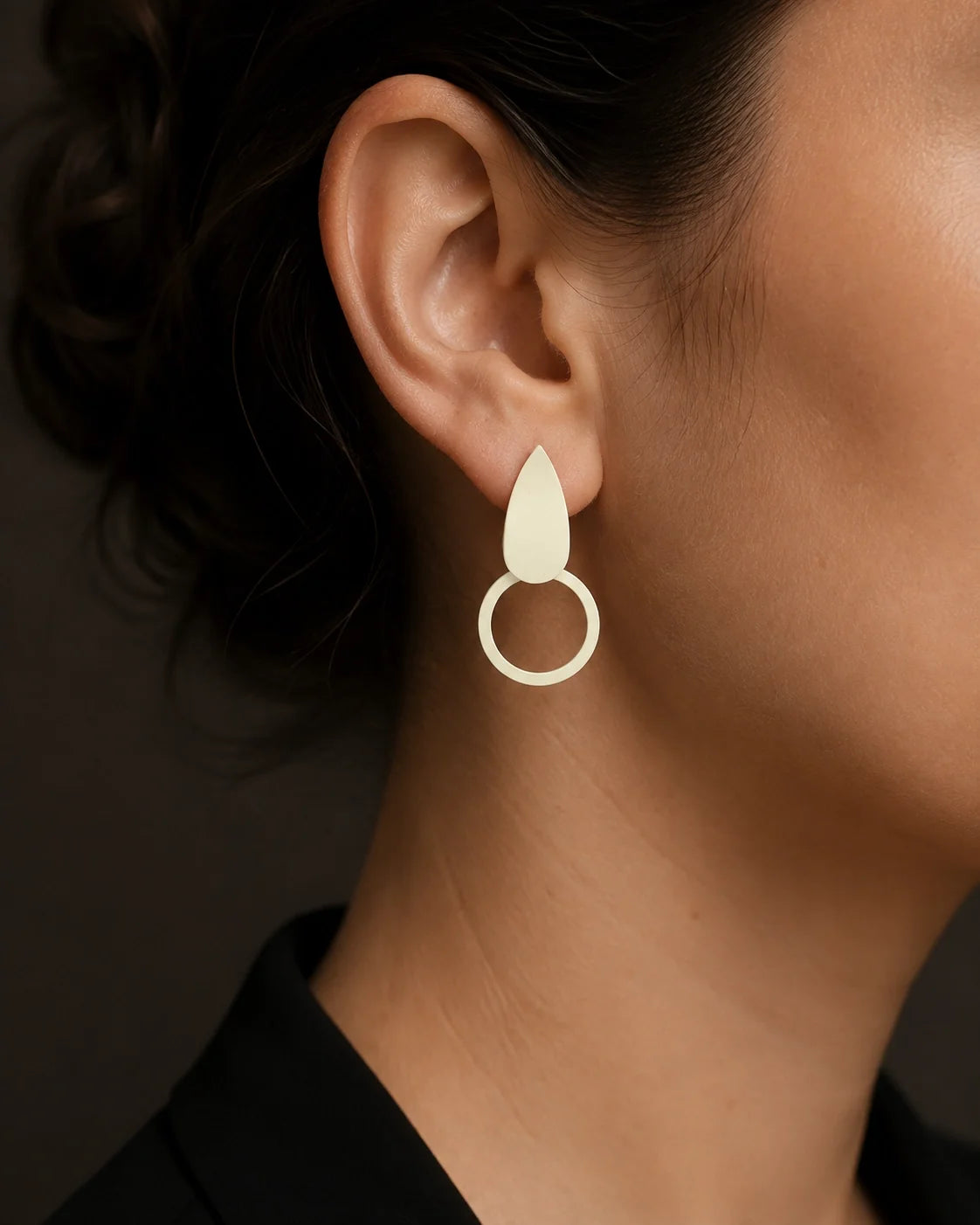 Mirch Style Earrings - Blue - White - Orange — lifestyle image