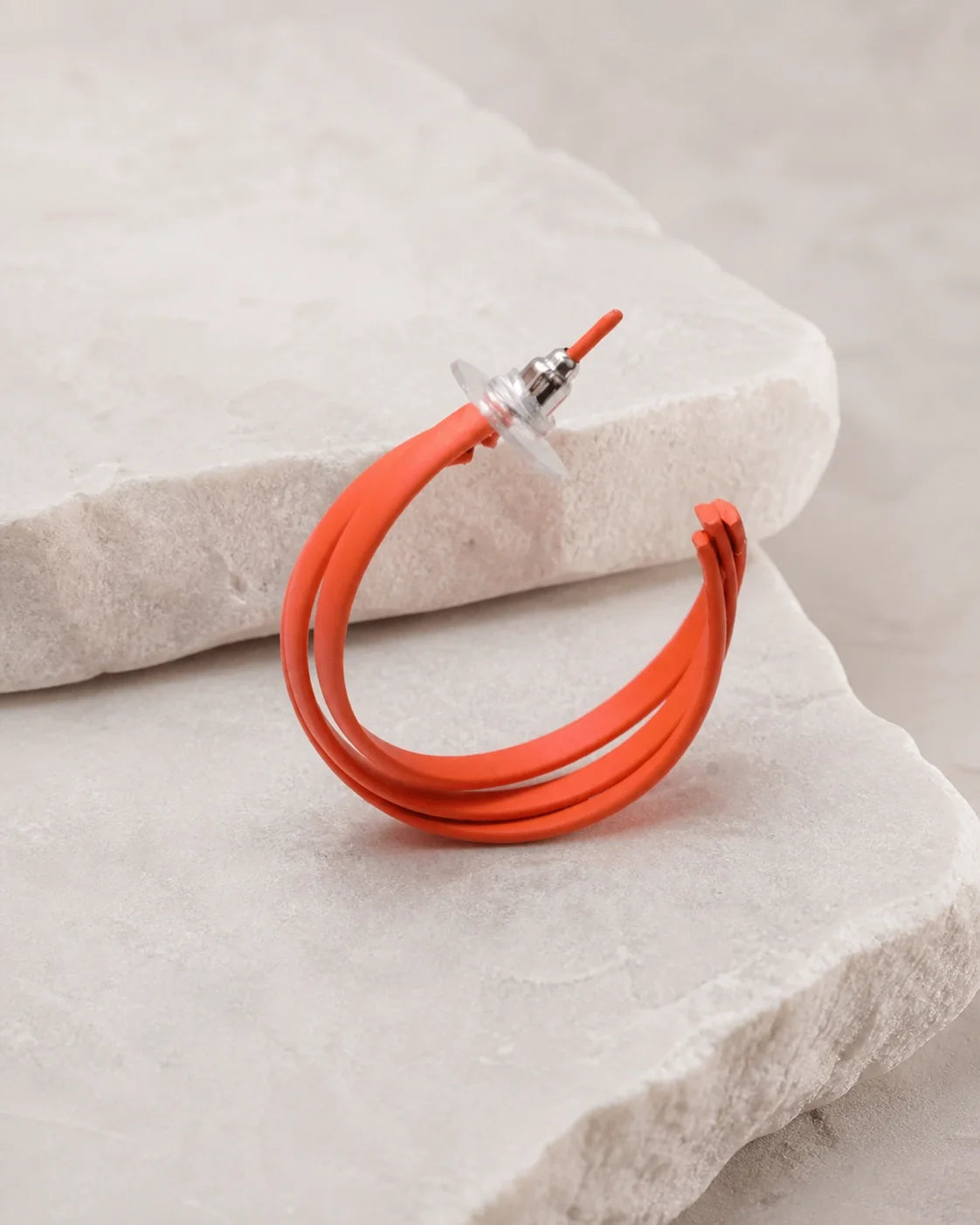 Bold Plastic Earrings - Orange — product image