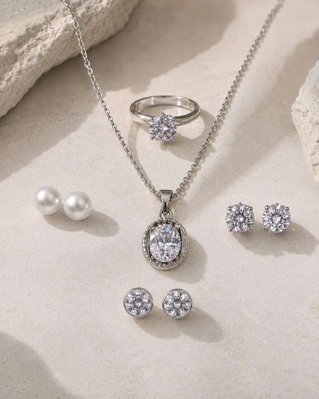 Rings, Tops & Pendant Gift Set IV - Silver — product image