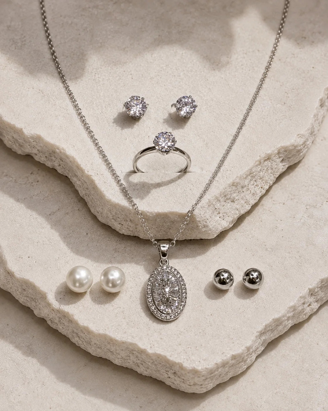 Rings, Tops & Pendant Gift Set VI - Silver — product image