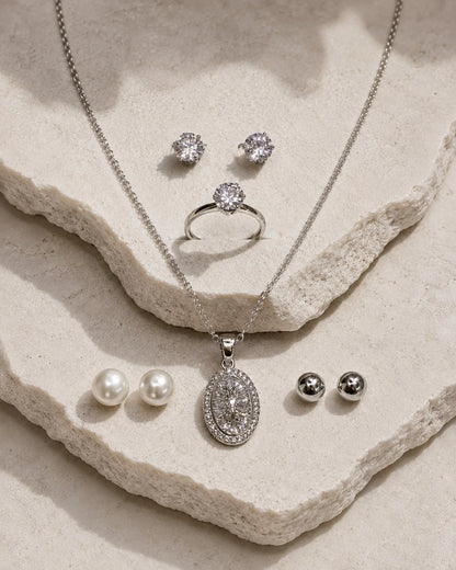 Rings, Tops & Pendant Gift Set VI - Silver — product image