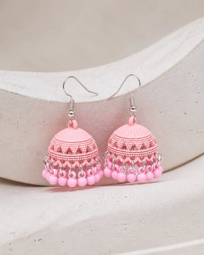 Colorful Jhumki - Pink — product image