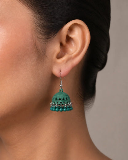 Colorful Jhumki - Green — lifestyle image