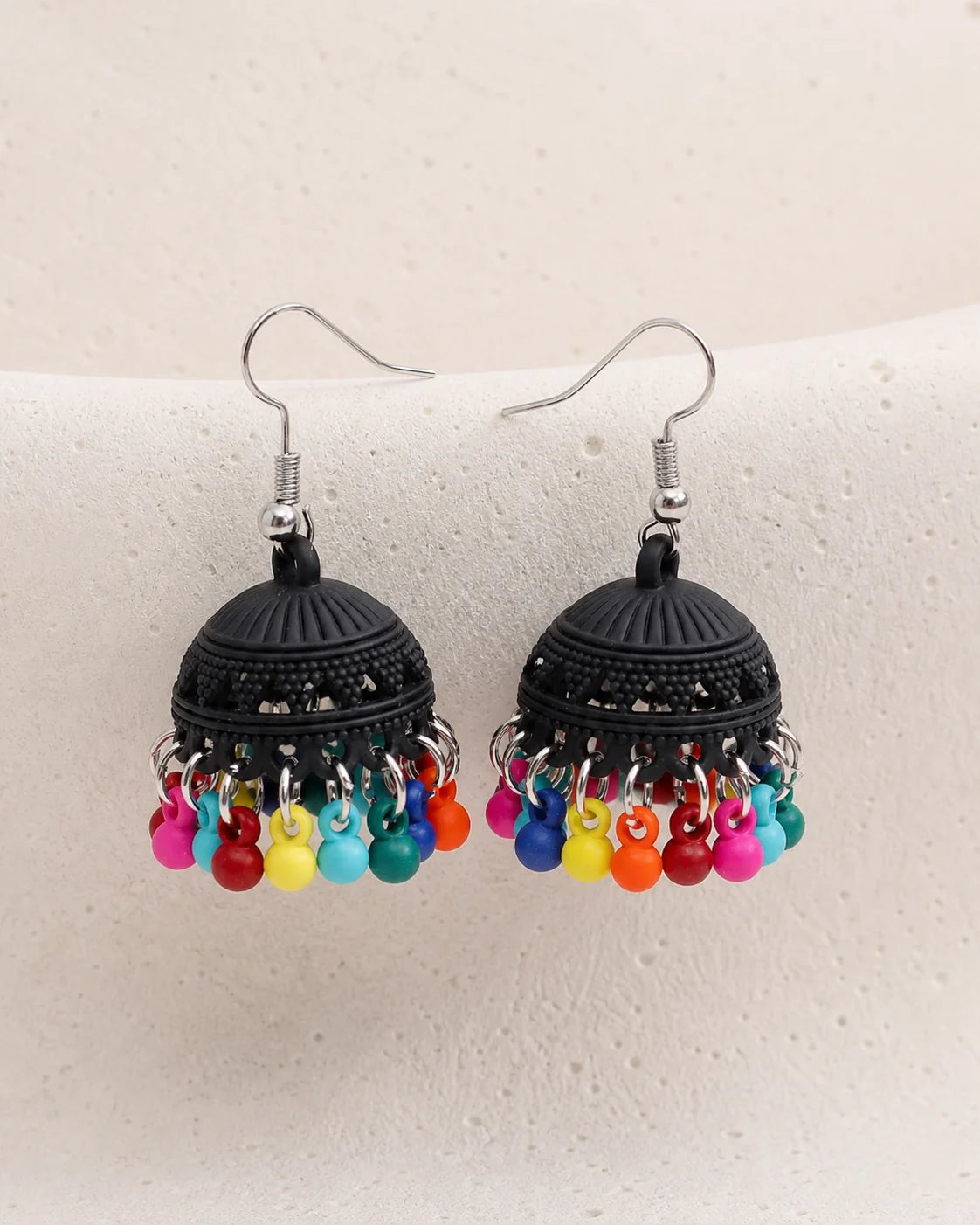 Colorful Jhumki - Black - Colorful — product image